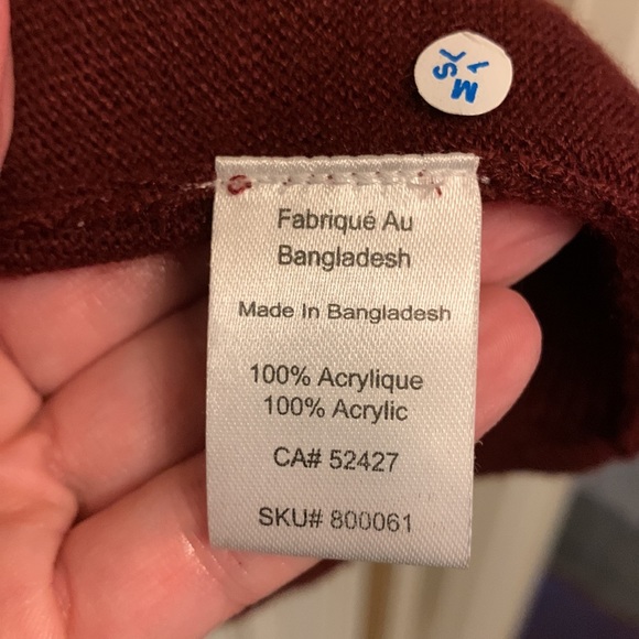 Classic Editions Burgandy Cardigan - Picture 3 of 7